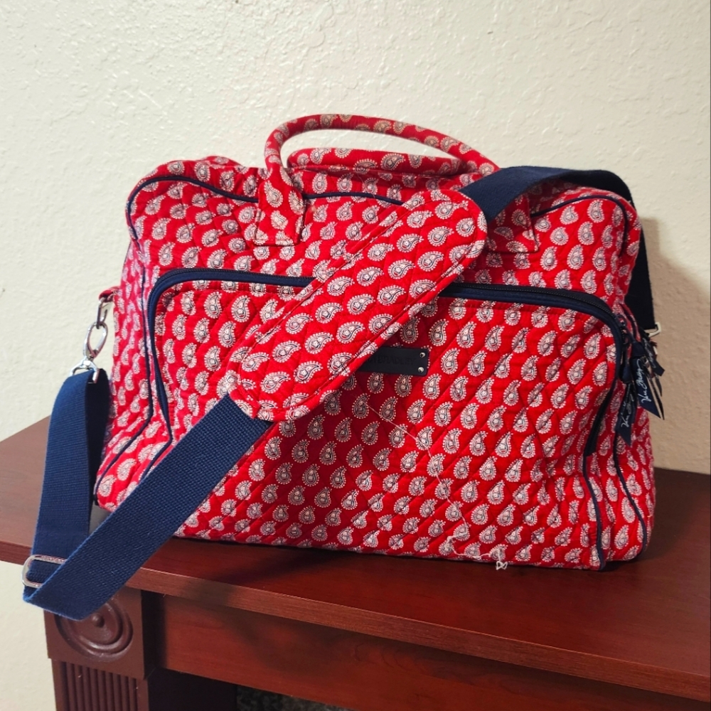 Vera Bradley Brand Red & Blue Travel Bag